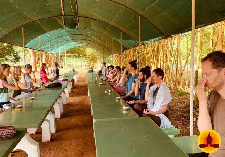 21 Day Pancha Kosha Detoxification Retreat with Yoga in Mysore KarnatakaIndia pranayama 768x538