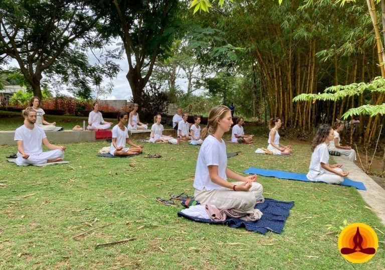 21 Day Pancha Kosha Detoxification Retreat with Yoga in Mysore KarnatakaIndia prnayama river side 768x538