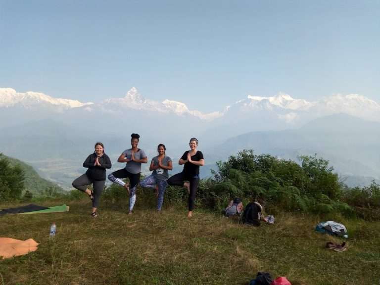 Sarangkot shree yoga retreat Nepal 768x576